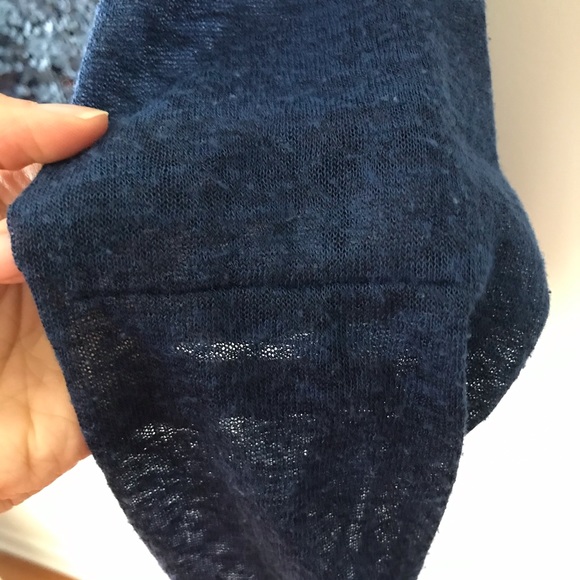 SEQUINNED BLUE SHIRT - Picture 7 of 7